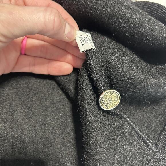 Robert Mackie Sweater Womens Medium Pure New Wool Cardigan Made in Scotland - Picture 7 of 8